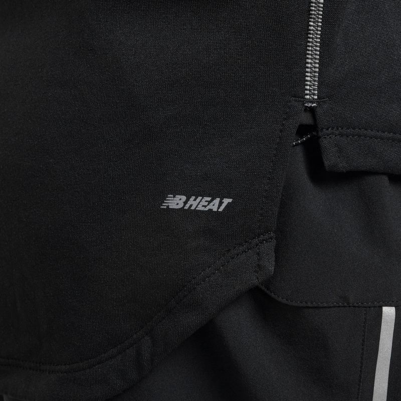 Felpa da corsa New Balance Heat Grid Half Zip Uomo nero 6
