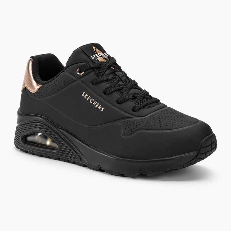 SKECHERS Uno Golden Air scarpe da donna nero/nero/metallizzato