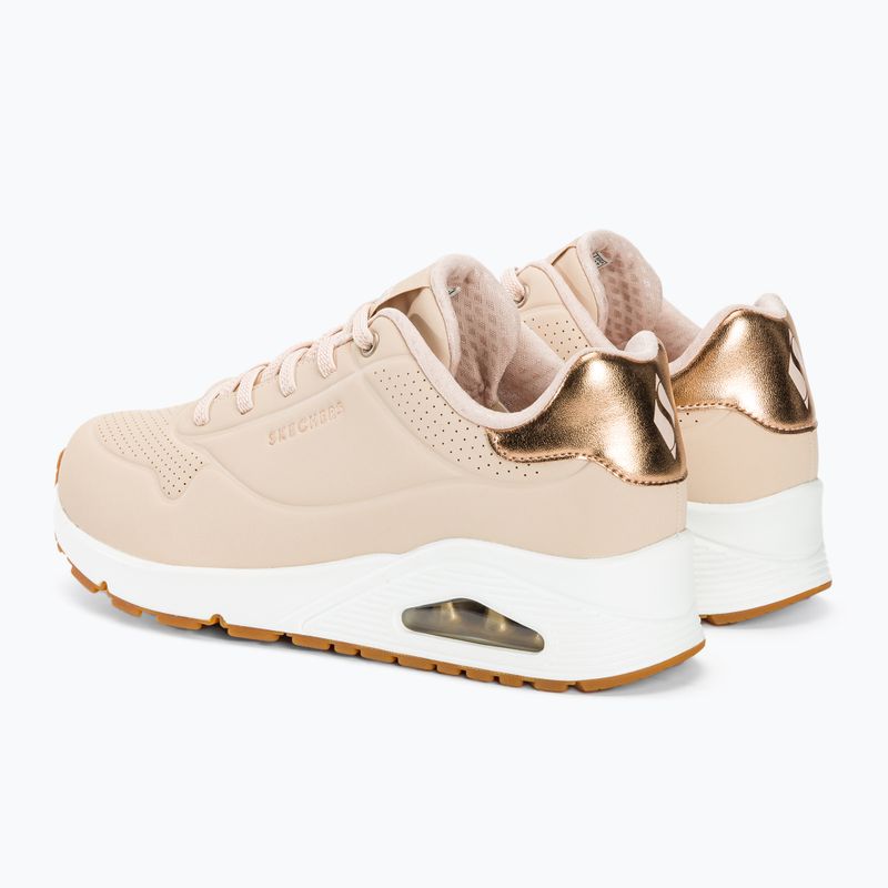 Scarpe da donna SKECHERS Uno Shimmer Away beige 4