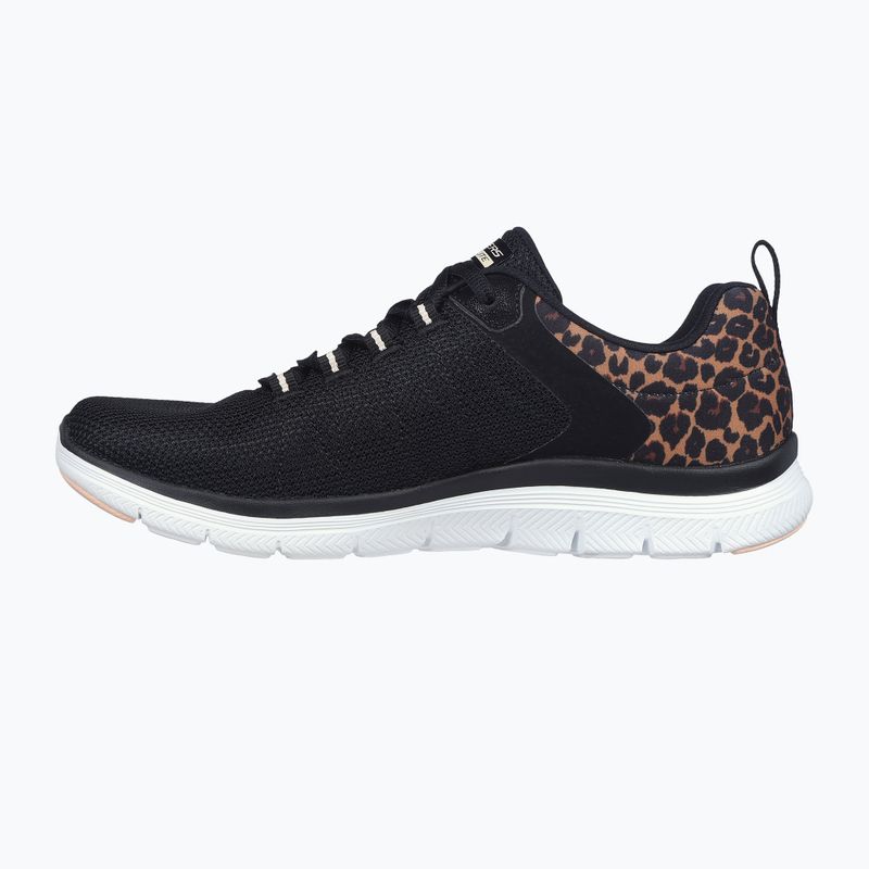 SKECHERS scarpe da donna Flex Appeal 4.0 Wild Ballad nero/leopardo 3
