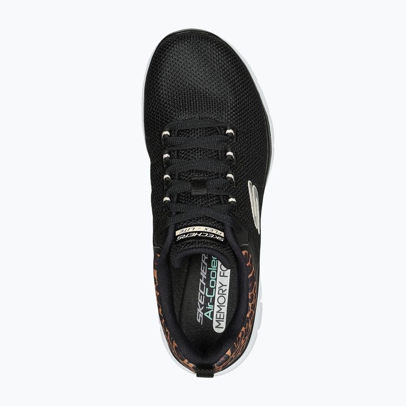 SKECHERS scarpe da donna Flex Appeal 4.0 Wild Ballad nero/leopardo 5