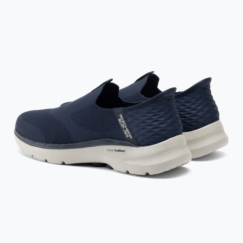 SKECHERS Slip-ins Go Walk 6 Easy On scarpe da uomo bianco/marino 3
