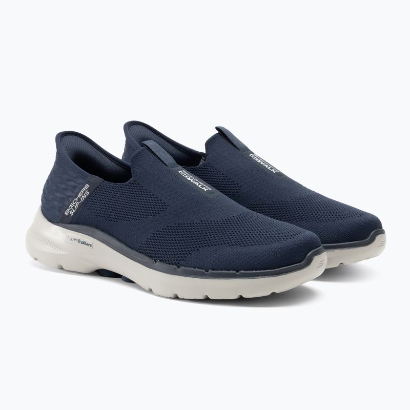 SKECHERS Slip-ins Go Walk 6 Easy On scarpe da uomo bianco/marino 4