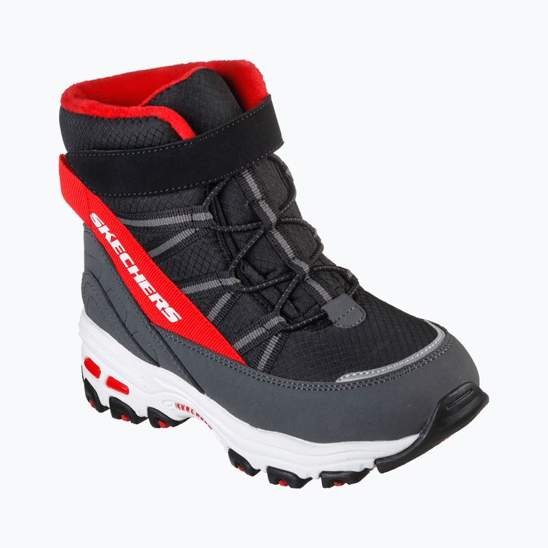 SKECHERS D'Lites, stivali da neve per bambini, nero/rosso 7