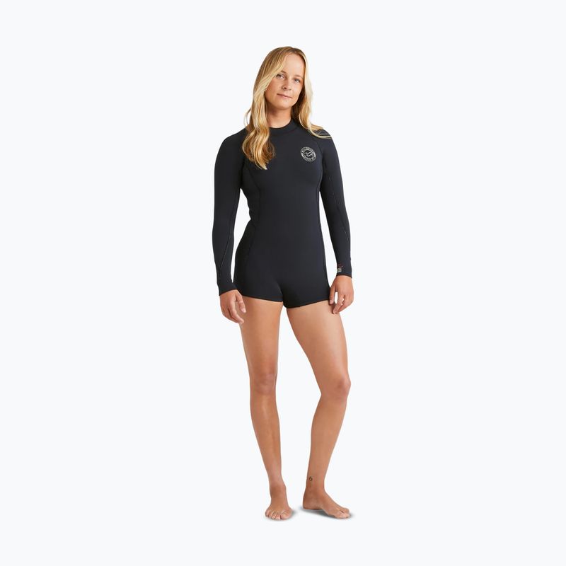 Muta da nuoto donna Billabong 2/2 mm Spring Fever Natural Back Zip LS Spring Wetsuit black 2