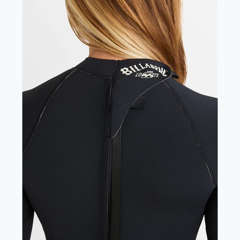 Muta da nuoto donna Billabong 2/2 mm Spring Fever Natural Back Zip LS Spring Wetsuit black 7