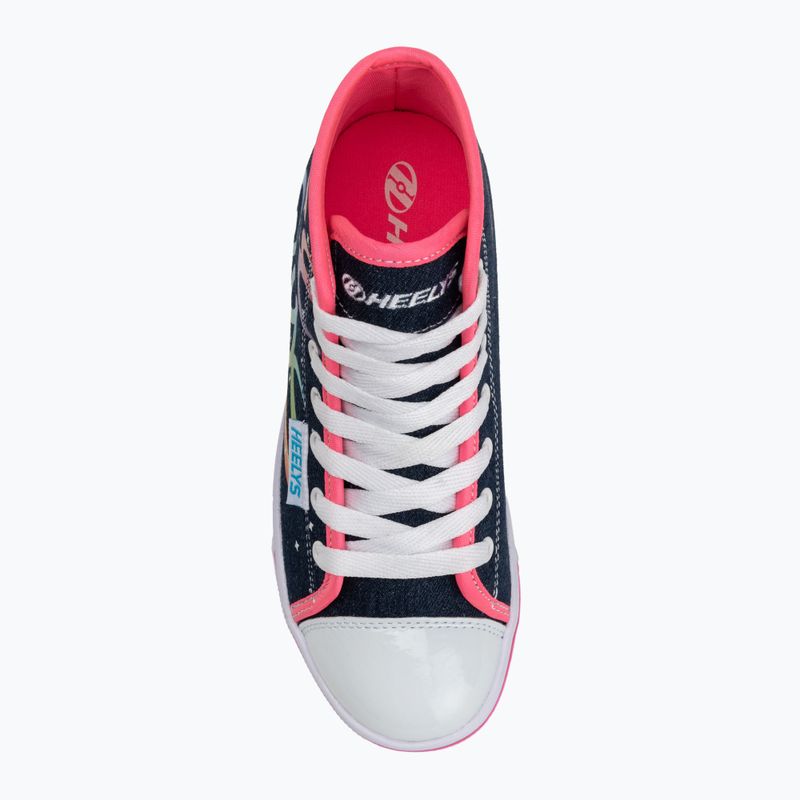 Scarpe Heelys Veloz denim/arcobaleno per bambini 6