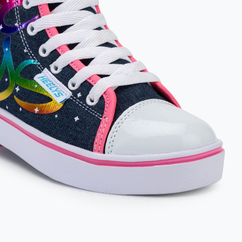 Scarpe Heelys Veloz denim/arcobaleno per bambini 8
