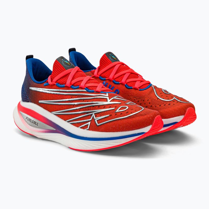 Scarpe da corsa da donna New Balance NYC Marathon FuelCell SuperComp Elite v3 rosso 4