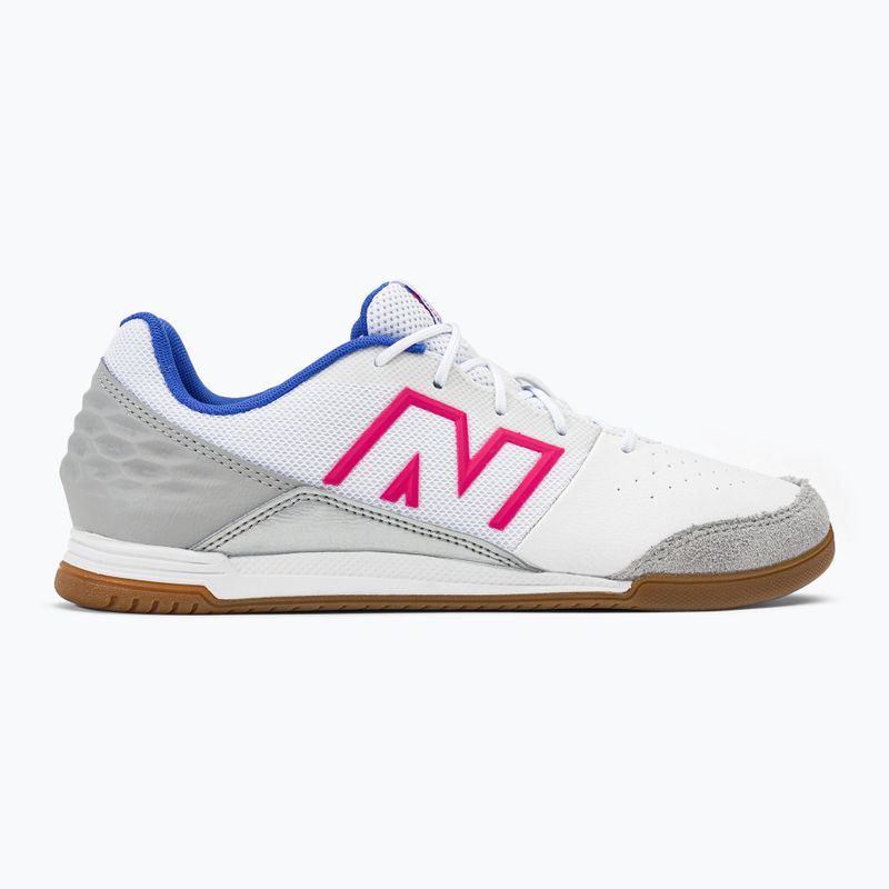 Scarpe da calcio per bambini New Balance Audazo V6 Command JNR IN bianco 2