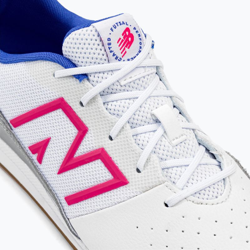 Scarpe da calcio per bambini New Balance Audazo V6 Command JNR IN bianco 8