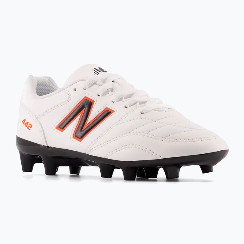 Scarpe da calcio per bambini New Balance 442 v2 Academy JNR FG bianco 10