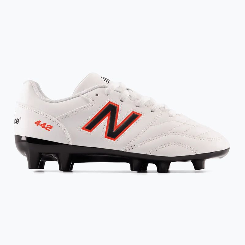 Scarpe da calcio per bambini New Balance 442 v2 Academy JNR FG bianco 11