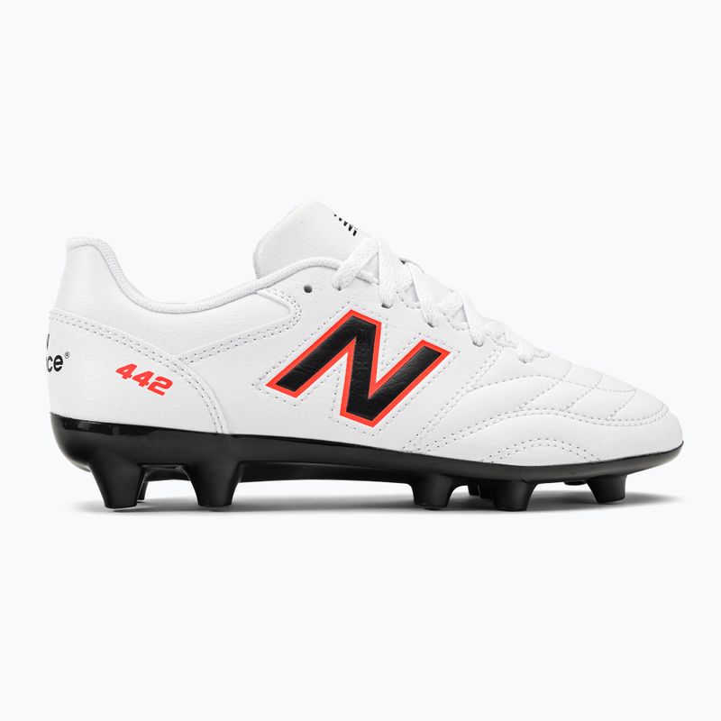 Scarpe da calcio per bambini New Balance 442 v2 Academy JNR FG bianco 2
