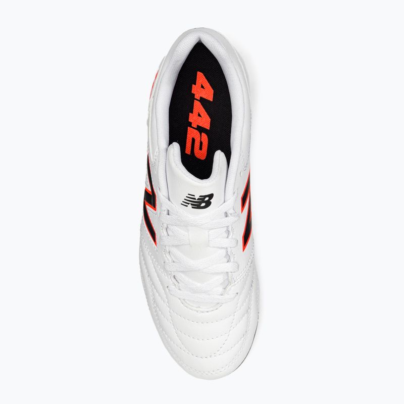 Scarpe da calcio per bambini New Balance 442 v2 Academy JNR FG bianco 6