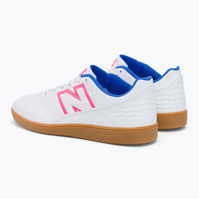 Scarpe da calcio uomo New Balance Audazo V6 Control IN bianco 3