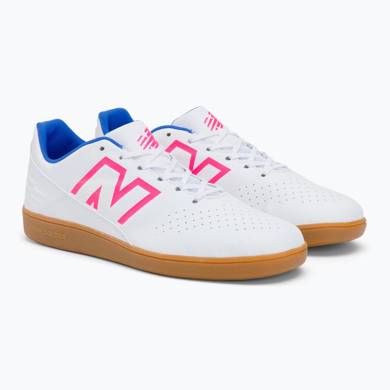 Scarpe da calcio uomo New Balance Audazo V6 Control IN bianco 4