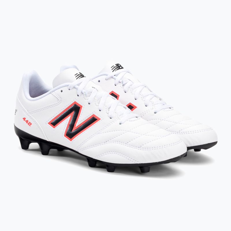 Scarpe da calcio da uomo New Balance 442 v2 Academy FG bianco 4