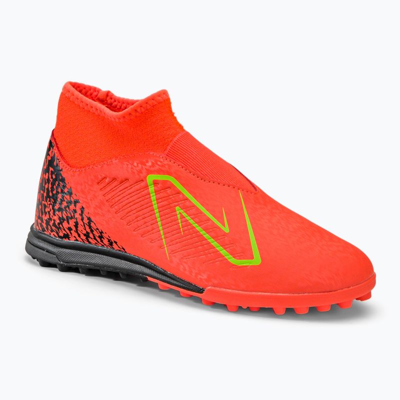 Scarpe da calcio per bambini New Balance Tekela V4 Magique JNR TF neon dragonfly