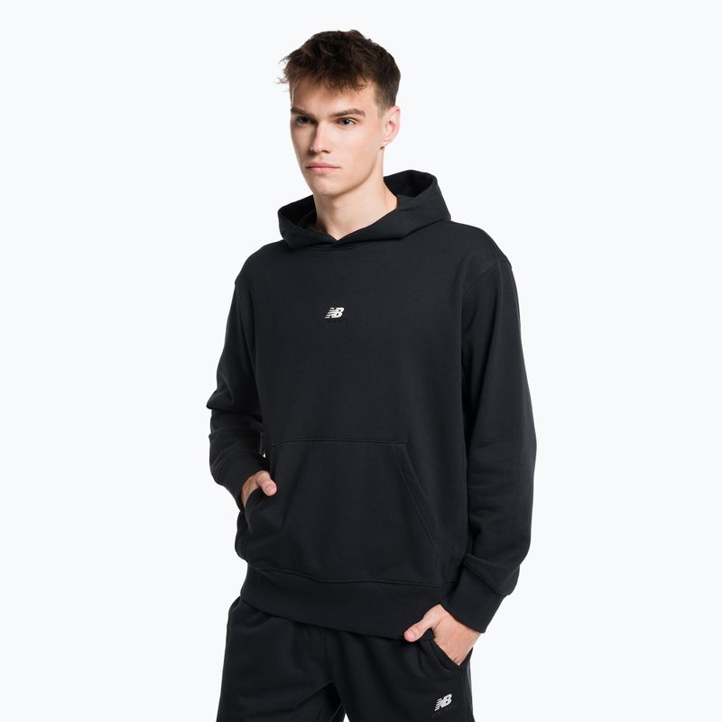 Felpa New Balance Athletics Remastered Graphic French Terry da uomo, nero