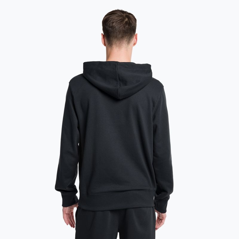 Felpa con cappuccio New Balance Essentials Stacked Logo French Terry Uomo nero 5