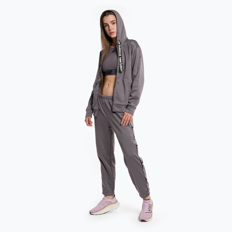 Felpa New Balance Relentless Performance Fleece Full Zip in zinco da donna 2