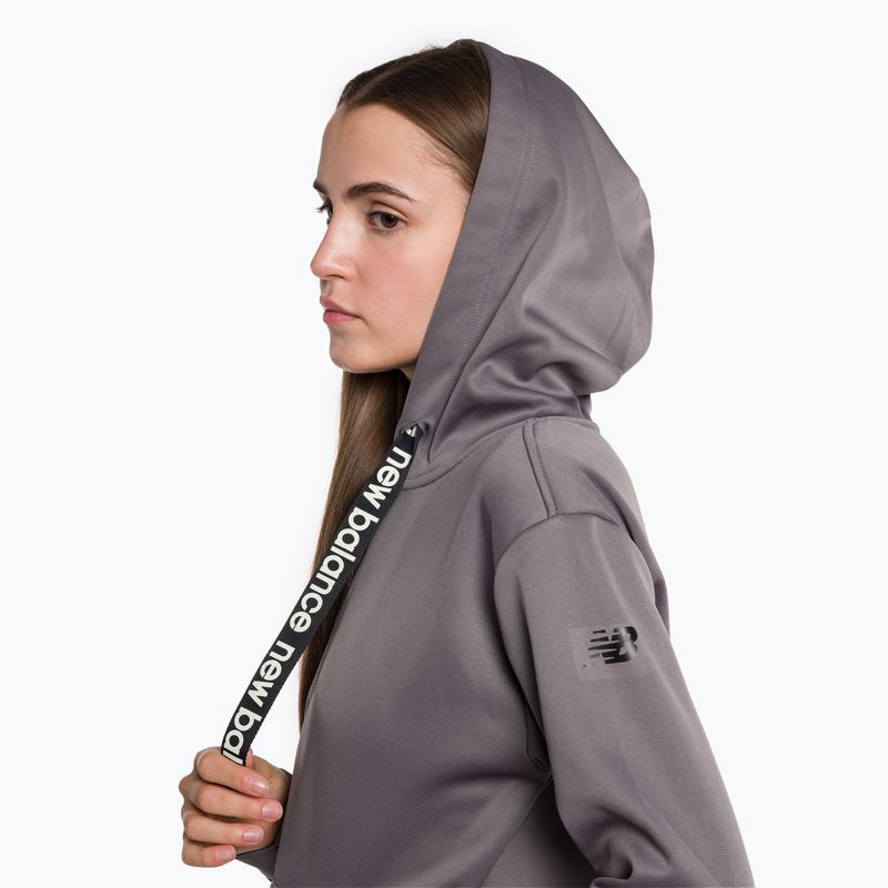 Felpa New Balance Relentless Performance Fleece Full Zip in zinco da donna 4