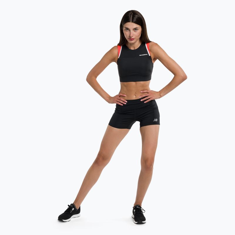 Pantaloncini da corsa New Balance Accelerate Pacer 3.5" da donna, nero 2
