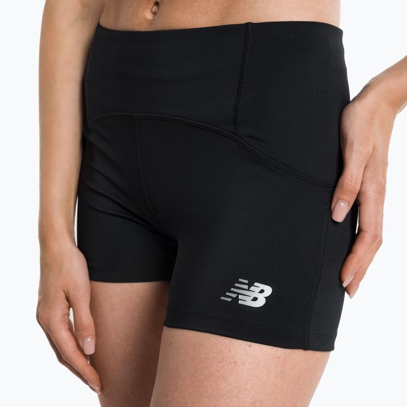 Pantaloncini da corsa New Balance Accelerate Pacer 3.5" da donna, nero 4