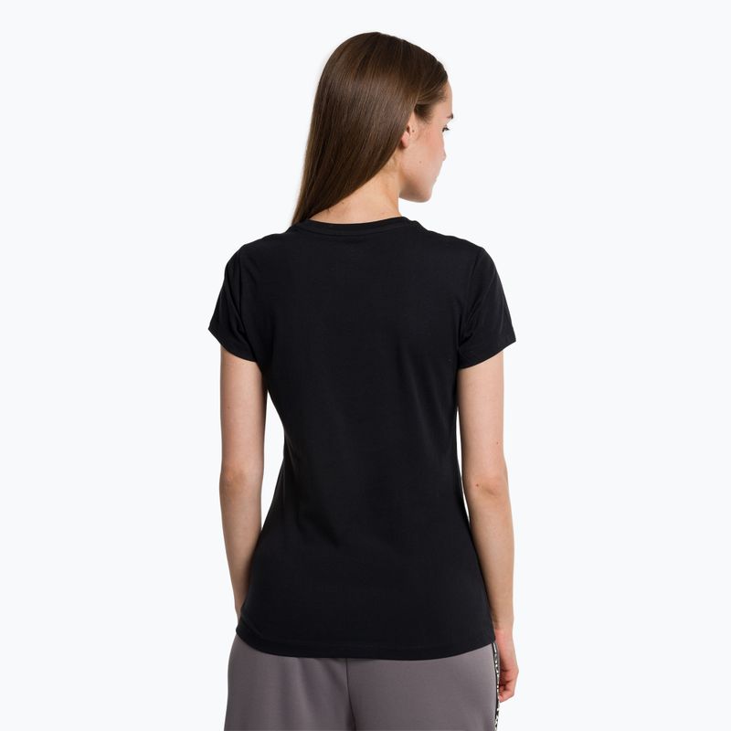 T-shirt New Balance Essentials Stacked Logo Donna nero 3