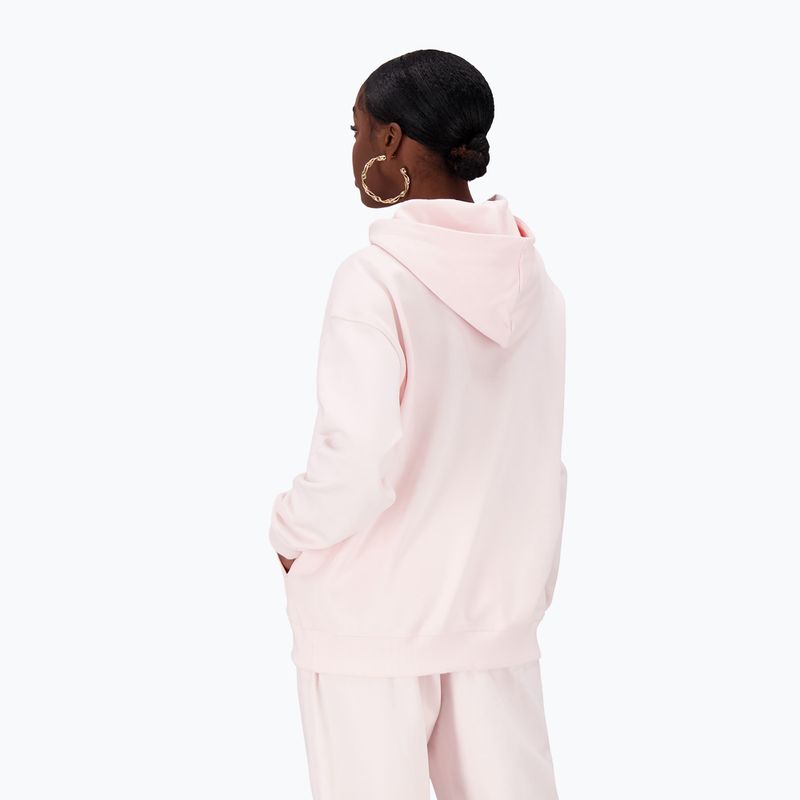 Felpa con cappuccio New Balance Athletics Nature State French Terry rosa slavato da donna 3
