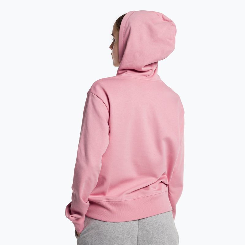 Felpa con cappuccio New Balance Essentials Stacked Logo French Terry Donna, rosa chiaro 3