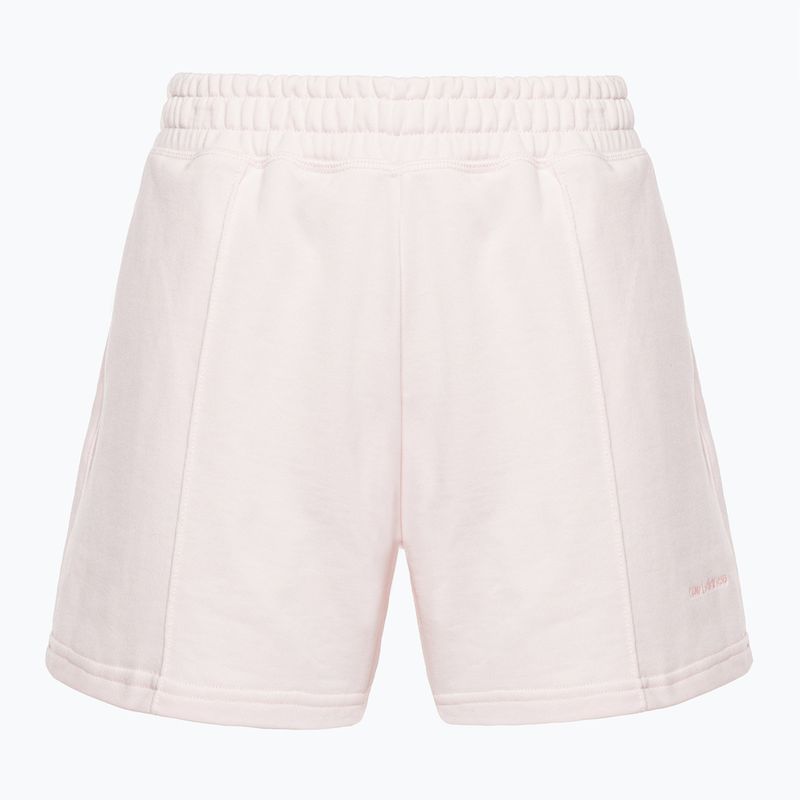Pantaloncini da allenamento da donna New Balance Athletics Nature State French Terry lavato rosa 5