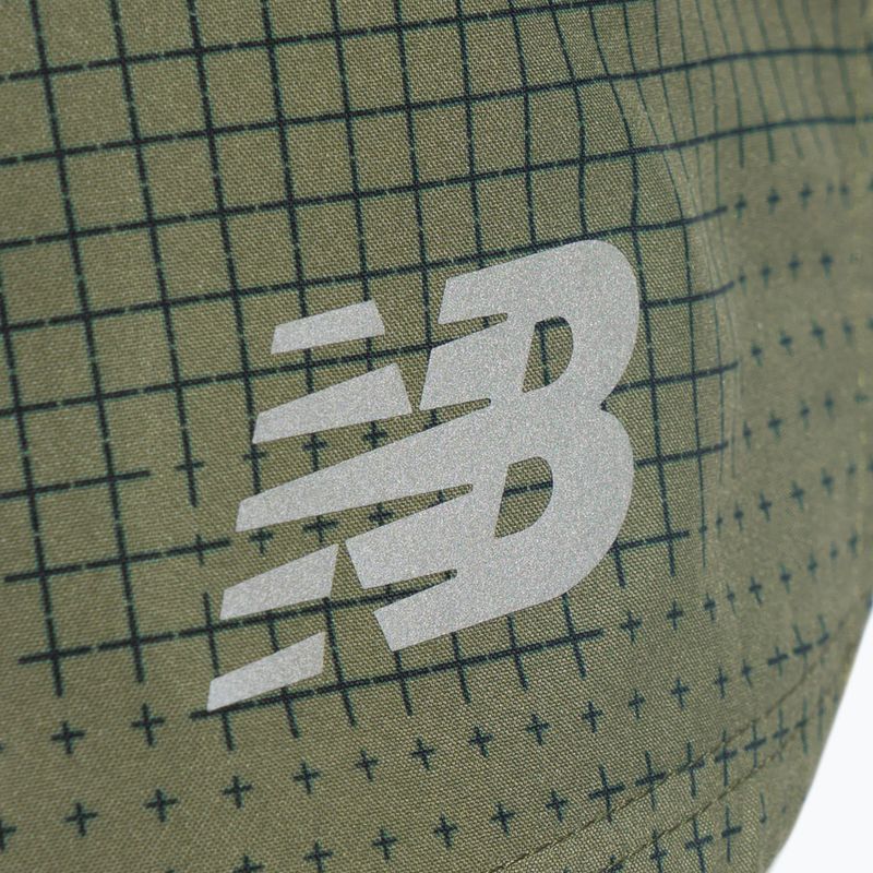 Pantaloncini da corsa New Balance Printed Impact Run 5" verde oliva intenso da uomo 9