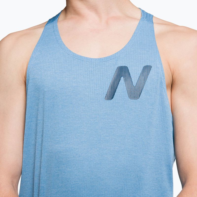 Canotta da corsa New Balance Graphic Impact Run Singlet heritage blue heather da uomo 4