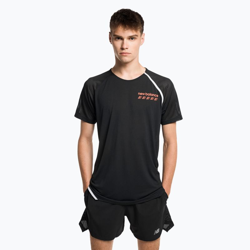 New Balance Accelerate Pacer maglia da corsa da uomo nera
