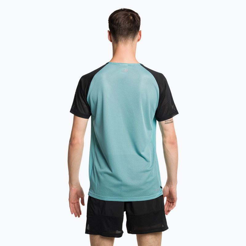 Maglia da running New Balance Accelerate Pacer da uomo, colore verde acqua sbiadito 3