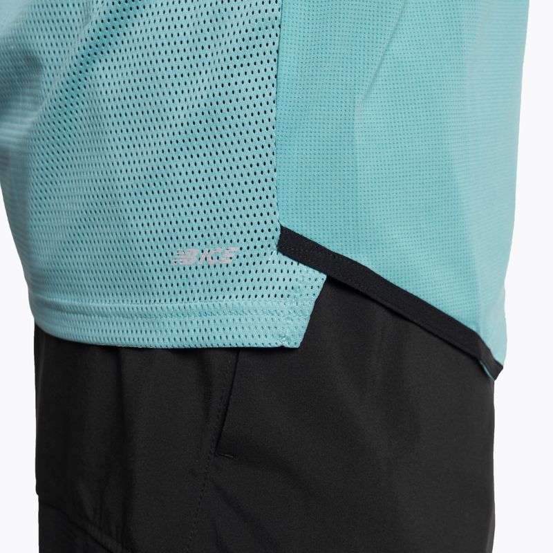 Maglia da running New Balance Accelerate Pacer da uomo, colore verde acqua sbiadito 5