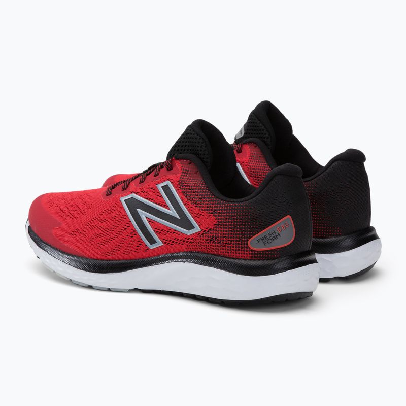 New Balance Fresh Foam 680 v7 scarpe da corsa da uomo rosso vero 3