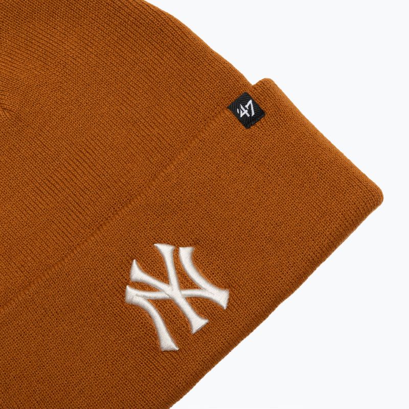 47 Brand MLB New York Yankees Haymaker berretto invernale arancione bruciato 3