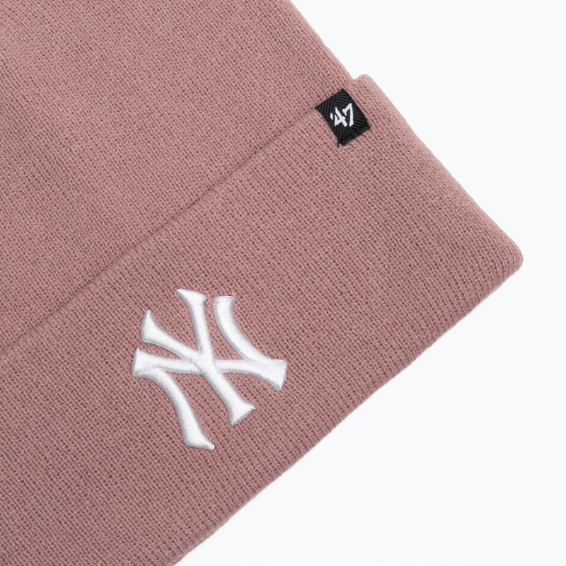 47 Brand MLB New York Yankees Haymaker berretto invernale malva 3