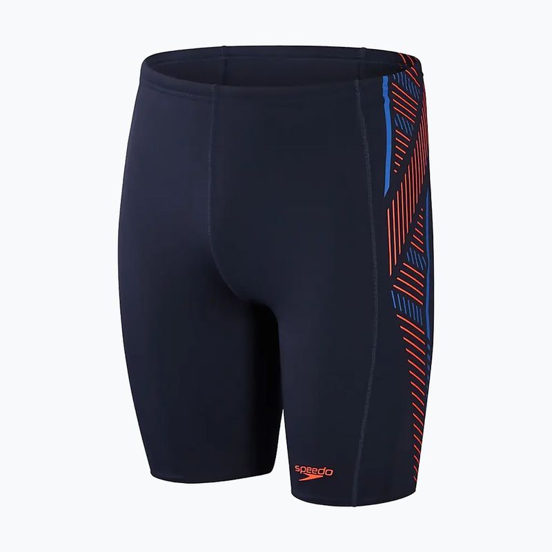 Costumi da bagno da uomo Speedo Tech Panel navy/arancione 5