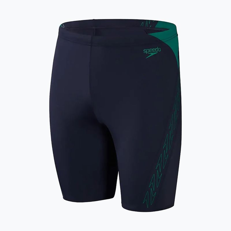 Costume da bagno Speedo Hyper Boom Splice da uomo blu/verde 5