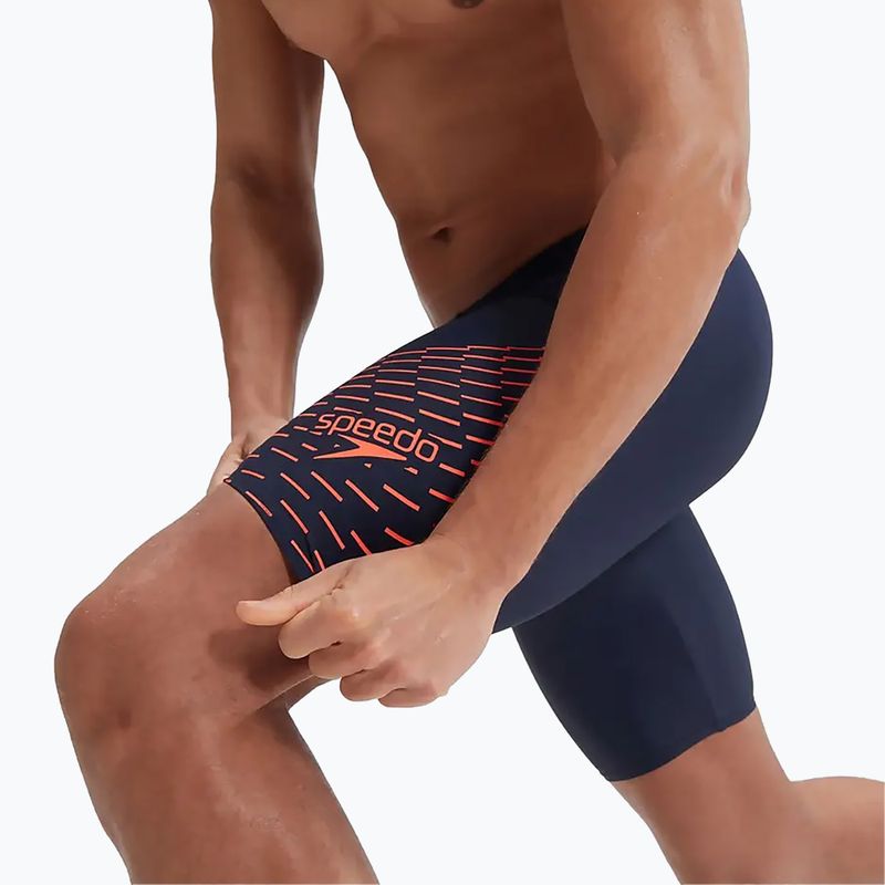 Costume da bagno Speedo Medley Logo uomo navy/arancione 10