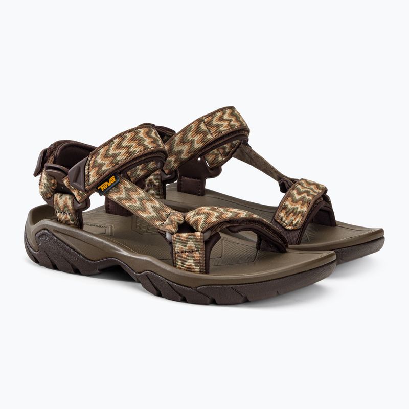 Teva Terra Fi 5 Universal, sandali da uomo con stratificazione in teak 4