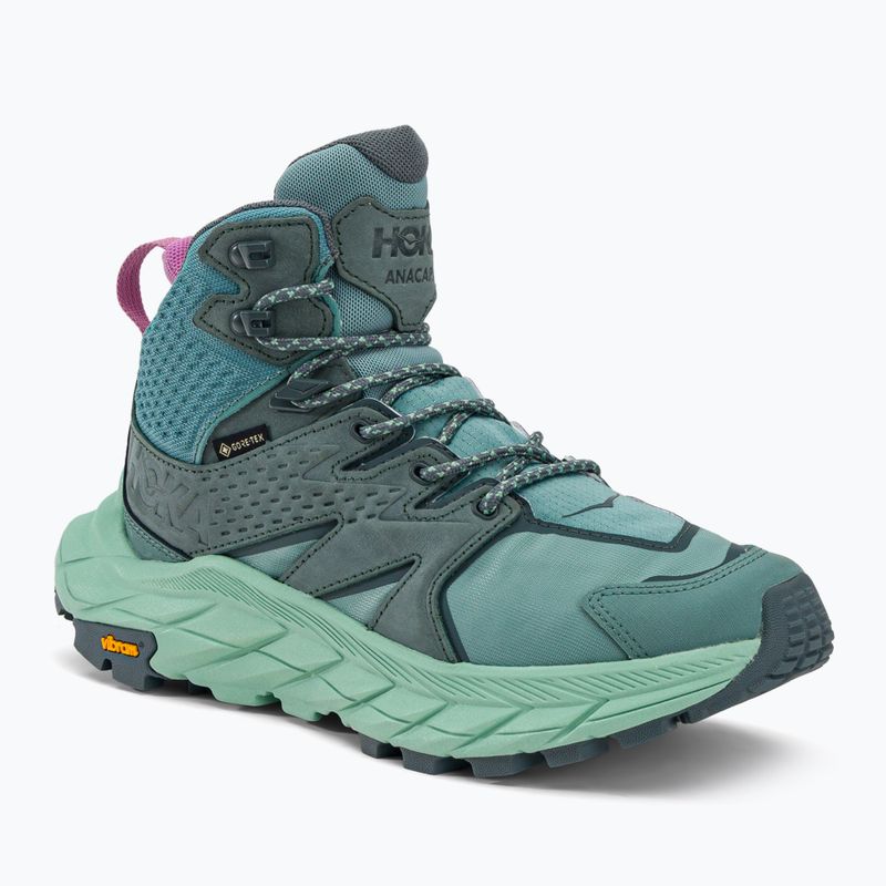 Stivali da trekking da donna HOKA Anacapa Mid GTX traliccio/verde nebbia