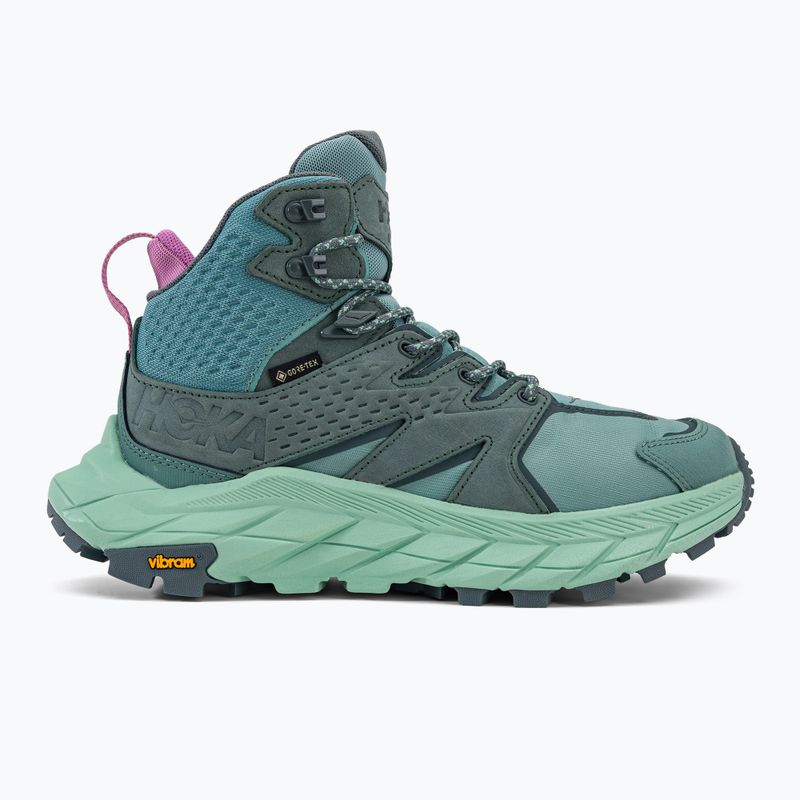 Stivali da trekking da donna HOKA Anacapa Mid GTX traliccio/verde nebbia 4