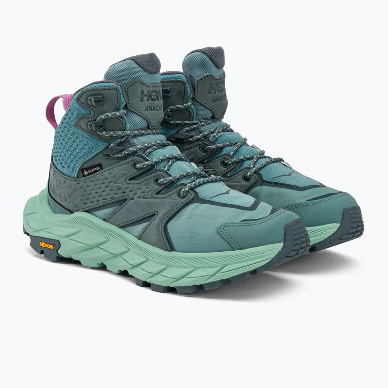 Stivali da trekking da donna HOKA Anacapa Mid GTX traliccio/verde nebbia 6