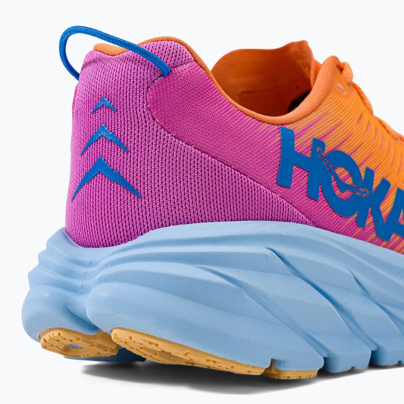 Scarpe da corsa da donna HOKA Rincon 3 finto arancione/ciclamino 9