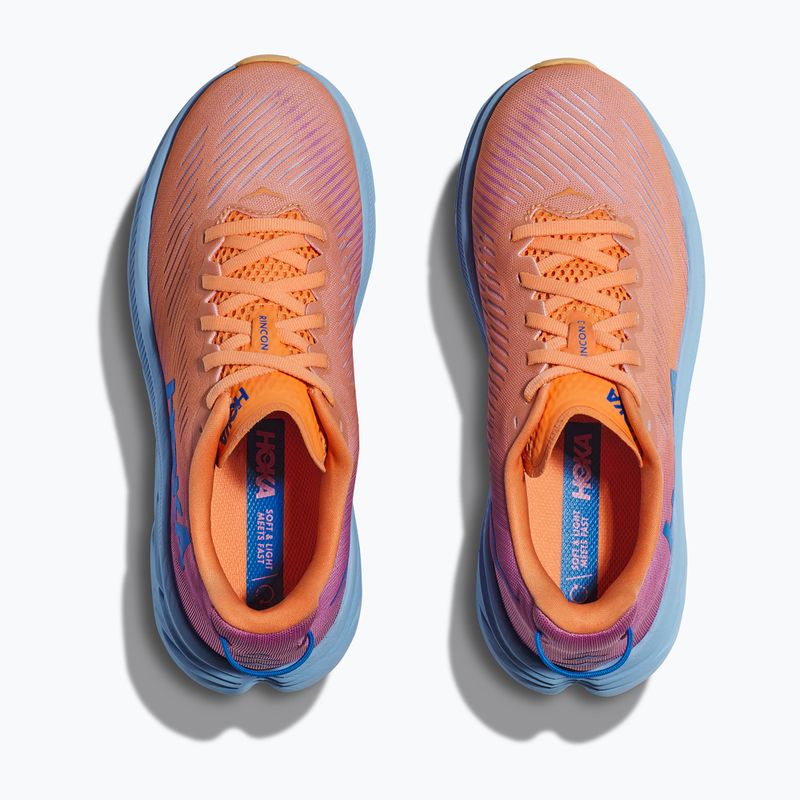 Scarpe da corsa da donna HOKA Rincon 3 finto arancione/ciclamino 13